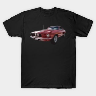 Mustang Pixelized Vintage RED T-Shirt